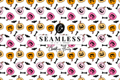 Jack O Lantern Halloween Pattern | Cute Halloween Paper Product Image 1