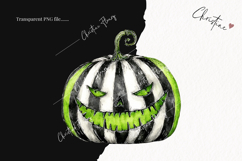 Whimsical Green Jack O Lanterns | Halloween Png Product Image 2