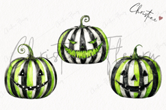 Whimsical Green Jack O Lanterns | Halloween Png Product Image 3