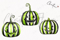 Whimsical Green Jack O Lanterns | Halloween Png Product Image 3