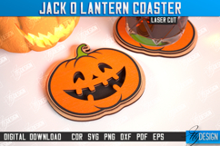 Jack o Lantern Drinks Coaster Laser Cut| Pumpkin |Halloween Product Image 1