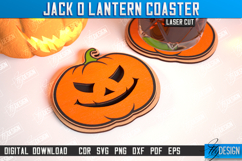 Jack o Lantern Drinks Coaster Laser Cut| Pumpkin |Halloween Product Image 1