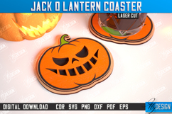 Jack o Lantern Drinks Coaster Laser Cut| Pumpkin |Halloween Product Image 1