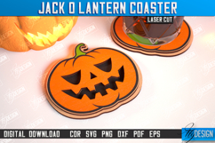 Jack o Lantern Drinks Coaster Laser Cut| Pumpkin |Halloween Product Image 1