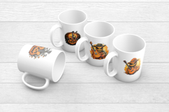 Halloween Music Clipart Bundle: 10 Rockstar Jsack o Lanterns Product Image 2