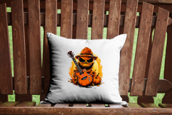 Halloween Music Clipart Bundle: 10 Rockstar Jsack o Lanterns Product Image 9