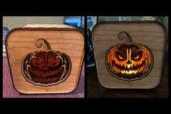 Jack-o&#039;-lantern - Shadow Box - Laser Cut File Product Image 4