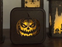 Jack-o&#039;-lantern - Shadow Box - Laser Cut File Product Image 7