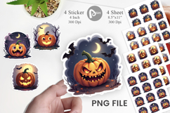 Halloween Jack Lantern Sticker Product Image 1