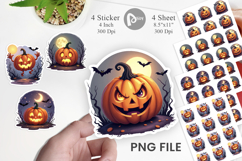 Halloween Jack Lantern Sticker Product Image 1