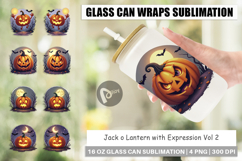 Glass Can Halloween Jack Lantern Product Image 1