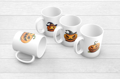 Halloween Jack O Lanterns Clipart | Spooky Pumpkin PNG Product Image 2