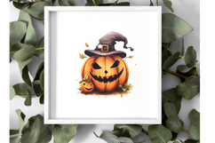Halloween Jack O Lanterns Clipart | Spooky Pumpkin PNG Product Image 4