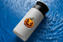 Halloween Jack O Lanterns Clipart | Spooky Pumpkin PNG Product Image 5