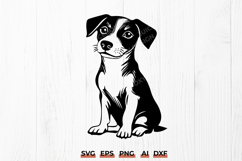 Jack Russell Terrier Puppy SVG, Dog Clipart PNG, Cute Pet Product Image 1