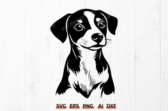 Jack Russell Terrier SVG, Dog Lover Clipart PNG, Pet Design Product Image 1