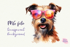 Jack Russell Terrier Sunglasses Cool Dog Clipart PNG Product Image 1