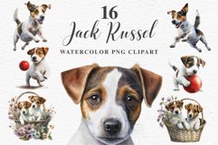 Jack Russell Terrier Cute Puppy Baby Dog Animals Clipart PNG Watercolor  Transparent Print for invitation t-shirt designs sublimation kids printable digital