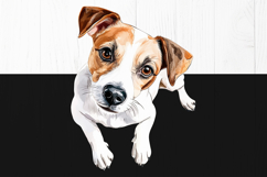 Jack Russell Terrier PNG, 12 Watercolor Dog Clipart Images Product Image 4