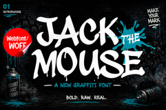 Jack The Mouse | Webfont Monoline Graffiti for Websites Product Image 1