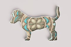 Dog Laser Cut File - Jack Russell Mandala Product Image 1