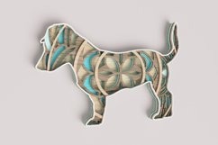 Dog Laser Cut File - Jack Russell Mandala Product Image 5