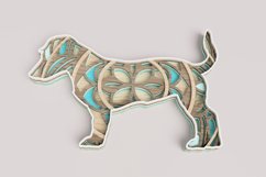Dog Laser Cut File - Jack Russell Mandala Product Image 4