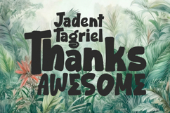 Jadent Tagriel Bold Playful Display Font Product Image 7