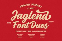 Jaglend Font Duo Vintage Script Sans Combination Product Image 1