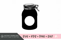 Jam jar SVG, Thank you teacher SVG, Teacher Appreciation SVG Product Image 1