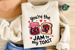 Jam To My Toast PNG, Funny Valentine PNG, Valentines Day PNG Product Image 3