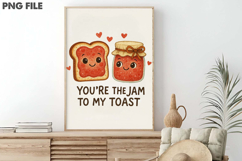 Jam To My Toast Valentines Day PNG Product Image 3