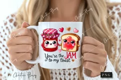 Jam To My Toast Funny Valentine Png Product Image 2