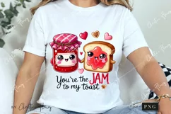 Jam To My Toast Funny Valentine Png Product Image 3