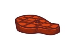 Steak icon, hand drawn style Product Image 1