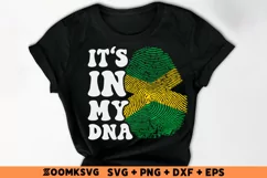 It's in my DNA Jamaica Flag Fingerprint Sublimation PNG, SVG Product Image 2