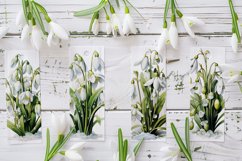 Floral Bookmark, January Bookmark, Snowdrop Bookmarks, s1 Product Image 2