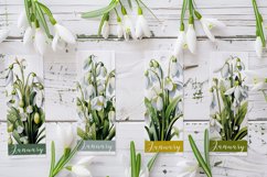 Floral Bookmark, January Bookmark, Snowdrop Bookmarks, s2 Product Image 2