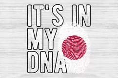 It's in my DNA Japan Flag Fingerprint PNG Sublimation Product Image 1