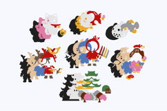 Japan Elements 3D SVG and Clipart Product Image 3