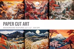 3D Japan Paper Art Quilling Background Wall Art Wallpaper Product Image 1
