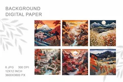 3D Japan Paper Art Quilling Background Wall Art Wallpaper Product Image 2