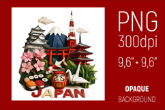 Japan Travel Landmark Illustration