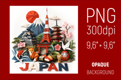 Japan Travel Landmark Illustration