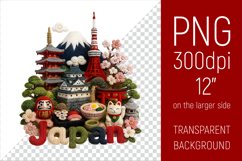 Japan Travel Landmark Illustration