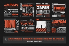 Japan Urban Streetwear T-shirt Design Bundle Product Image 1