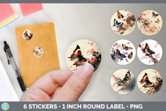 Bundle of six Watercolor Butterflies Stickers designs.