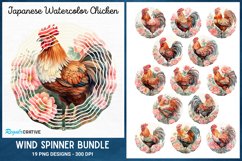 Japanese Watercolor Chicken Wind Spinner,Watercolor Chickens Wind Spinner,Wind Spinner Love Watercolor Farm Illustration Wind Spinner,Japanese Watercolor Chicken Spinner, Watercolor Chickens Spinner,Watercolor Farm Illustration Spinner,Alt Wind Spinner,Su