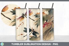 Bundle of six Watercolor Dragonflies Tumbler designs.