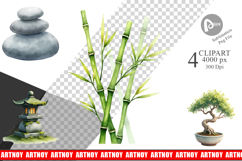 Zen Garden Elements Clipart Product Image 1